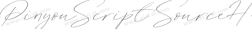 PinyouScript SourceH字体转换